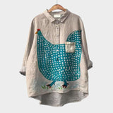 Anne™ | Kunstnerisk Printbluse