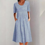 Anne™ | Afslappet Stribet Sommerkjole