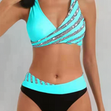 Mona - Varm bikini med print