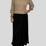 Freja Mille - Plisseret kjole med pullover