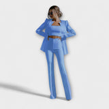 Alma Ida - Elegant sæt af 3 dele (blazer, top, bukser)