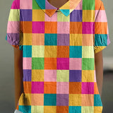 Anne™ | Farverig og Komfortabel Bluse