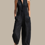 Freja Elisabeth - Let jumpsuit i hørblanding