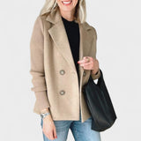 Ida Liv - Elegant jakke med strikkede ærmer