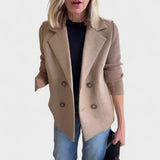 Ida Liv - Elegant jakke med strikkede ærmer