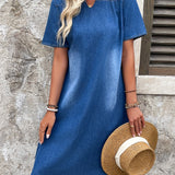 Anne™ | Tidløs Denim Sommerkjole