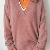 Anne™ | Blød og Tidløs V-Hals Sweater