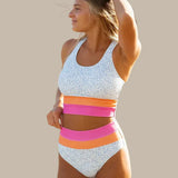 Vigga - Cut Back Crop Bikini Sæt