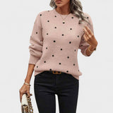 Svea - Strikket T-shirt med prikker
