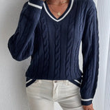 Anne™ | Stilfuld Og Behagelig V-Hals Efterårstrøje