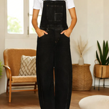 Nora | Denim Havebukser Jumpsuit med Lommer