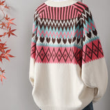 Anne™ | Klassisk Strikcardigan med Mønster