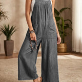 Solmira | Løs Denim Jumpsuit med Stropper
