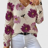 Anne™ | Elegant blomstret trøje