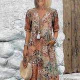 Anne™ | Livlig Blomstret Kjole