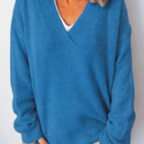 Anne™ | Blød og Tidløs V-Hals Sweater