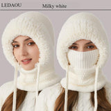 Majbritt - Vinter Beanie Hue 3-i-1