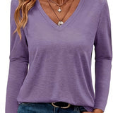 Anne™ | Blød og Tidløs V-Hals Bluse