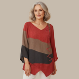 Gerd - Farverig asymmetrisk bluse