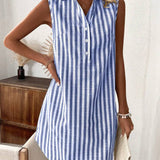 Anne™ | Stribet skjortekjole