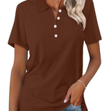 Mia™ | Komfortabel Poloshirt i Blød Bomuld