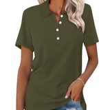 Mia™ | Komfortabel Poloshirt i Blød Bomuld