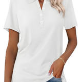 Mia™ | Komfortabel Poloshirt i Blød Bomuld