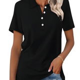 Mia™ | Komfortabel Poloshirt i Blød Bomuld