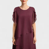 Anna Helene - Elegant kjole med flæser