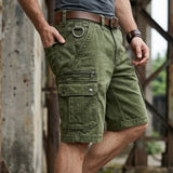 Pieter | Funktionelle Denim Cargo Shorts