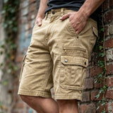 Pieter | Funktionelle Denim Cargo Shorts