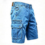 Pieter | Funktionelle Denim Cargo Shorts