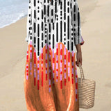 Anne™ – Elegant kjole med geometrisk mønster