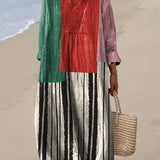 Anne™ – Elegant kjole med geometrisk mønster