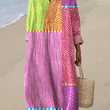 Anne™ – Elegant kjole med geometrisk mønster