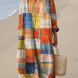 Anne™ – Elegant kjole med geometrisk mønster