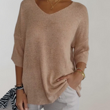 Anne™ | Luksuriøs V-Hals Strik Top