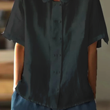 Anne™ | Hvid Sommerbluse Med Løs Pasform