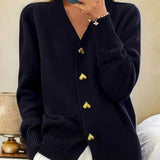 Anne™ | Elegant Strikket Cardigan med Knapper