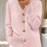 Anne™ | Elegant Strikket Cardigan med Knapper