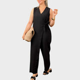 Freja Christine - Elegant jumpsuit med V-udskæring