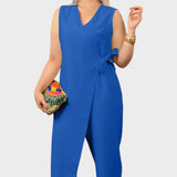 Freja Christine - Elegant jumpsuit med V-udskæring