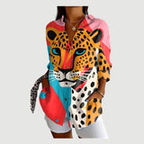 Anne™ | Bluse med farverigt design