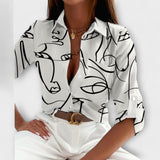 Idun - Sofistikeret geometrisk bluse